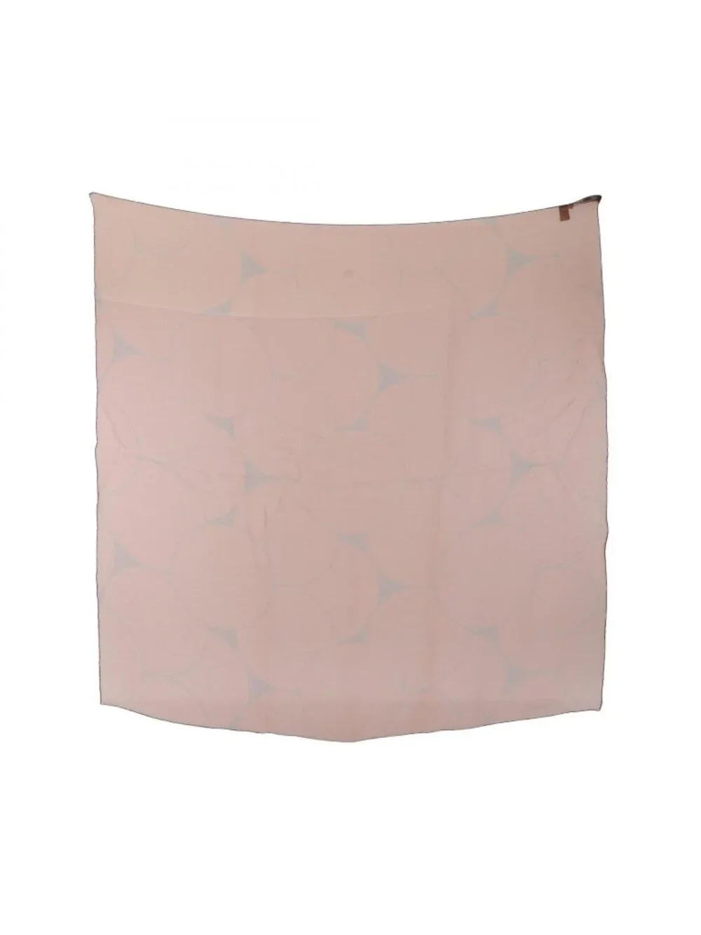Gucci Scarf All Over Print Chiffon Orange Silk